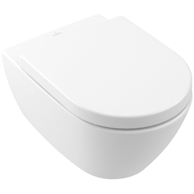 Villeroy & Boch Subway 2.0 closetzitting m/deksel quickrel+softcl stone white - OUTLET UDEN