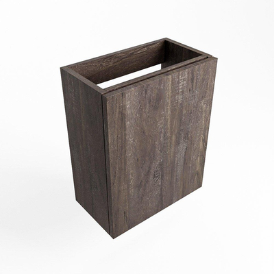 Mondiaz FOWY fonteinonderkast - 40x22x50cm - 1 deur - push to open - softclose - Dark Brown