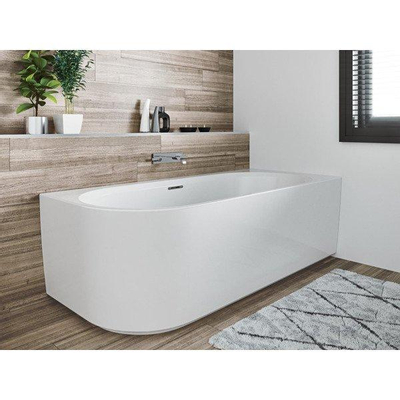 Riho Desire hoekbad acryl bad hoekopstelling Rechts 184x84cm met sifon mat wit