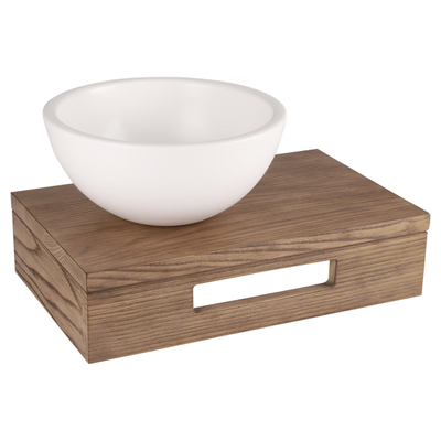 Differnz Ruz Waskom - 25x25x11.5cm - keramiek - rond - mat wit