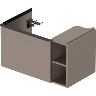 Duravit D-Neo wastafelonderkast 78.4x44x45.2cm 1 lade met softclose Basalt Mat