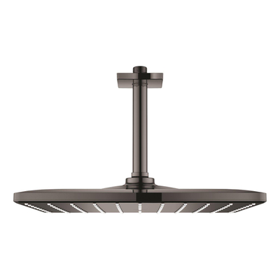 GROHE Rainshower SmartActive 310 Cube Hoofddouche - 31x31cm - 1 straalsoort - plafondarm 14.2cm - hard graphite