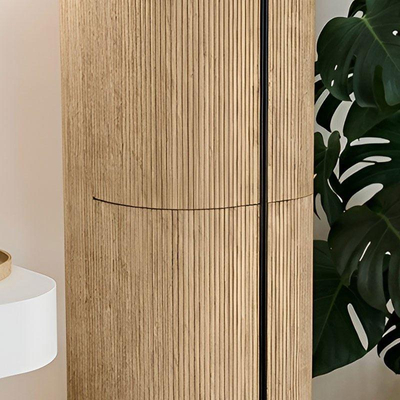 MONDIAZ KURVE 80cm kolomkast kleur Oak met 2 deuren