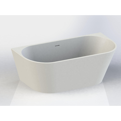 Arcqua Pinto half vrijstaand ligbad 180x80 mat wit