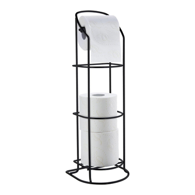 Smedbo Beslagsboden Toiletrolhouder - 18x56x18cm - RVS Mat Zwart