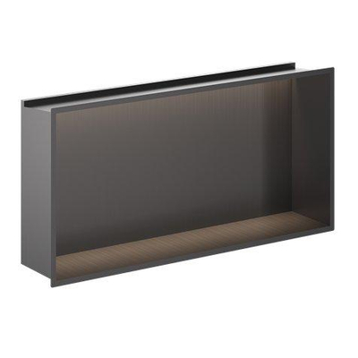 Crosswater Douche Nis - 61x30.5cm - LED-lichtstrip - leisteen