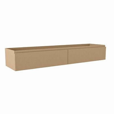 Mondiaz FOGE wastafelonderkast - 160x41x25cm - 2 lades - uitsparing midden - softclose - Oro