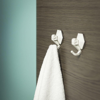 Tiger Zuighaak met hevel Wit (2 stuks) 4.5x6x3cm