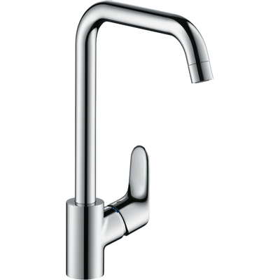 Hansgrohe Focus E2 keukenkraan met hoge draaibare uitloop instelbaar 110 graden, 150 graden en 360 graden chroom