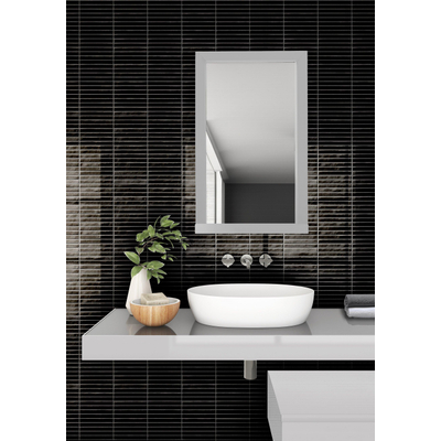 La Platera Cerámica Kromo Keramische wandtegel - 35x35cm - 9.2mm - Zwart