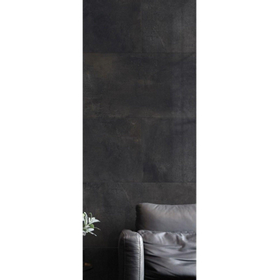 EnergieKer Magnetic wand- en vloertegel - 90x90cm - 9mm - Vierkant - gerectificeerd - Betonlook - Darkgrey mat