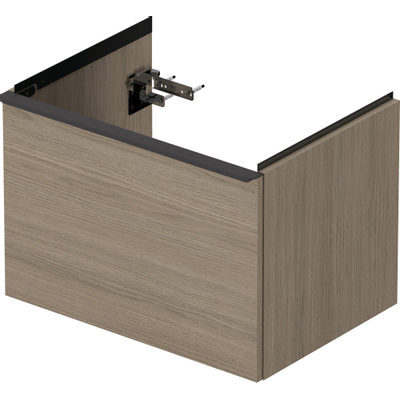 Duravit D-Neo wastafelonderkast 63.4x44x45.2cm 1 lade met softclose Eiken (terra) Mat