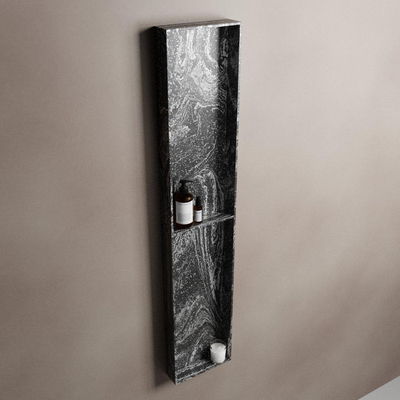 MONDIAZ EASY Nis - 89.5x29.5cm - geschikt voor in- of opbouw - 2 vakken - kleur Lava