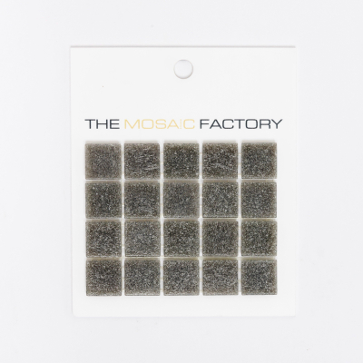 SAMPLE The Mosaic Factory Amsterdam mozaïektegel 2x2x0.4cm voor wand en vloer voor binnen en buiten vierkant Glas Grijs