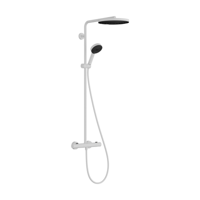 HansgrohePulsify Puro1jet showerpipe ecosmart 260 thermostatisch 3jet handdouche en doucheslang 160cm mat wit