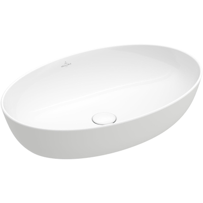 Villeroy & Boch Artis opzetwastafel ovaal 61x41cm zonder overloop ceramic+ wit