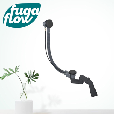 FugaFlow Eccelente Anta Badafvoercombinatie - draaibediening - Gunmetal PVD