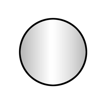 Best Design Goslar Nero ronde spiegel 100 cm SHOWROOMMODEL