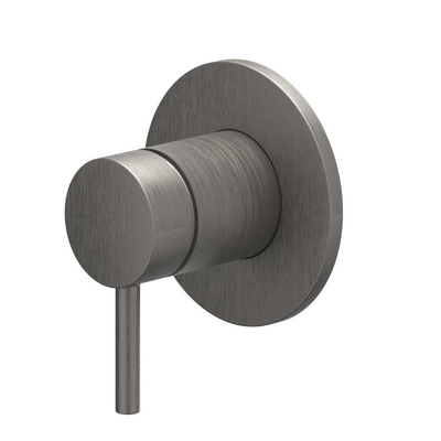 IVY Bond Afbouwdeel - voor inbouw douchemengkraan - - eenhendel - ronde rozet - Geborsteld metal black PVD