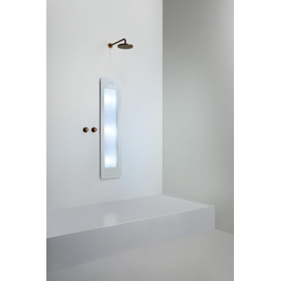 Sunshower Round Medium Plus infrarood + UV licht inbouw 140x33x10cm inclusief 5 jaar garantie White