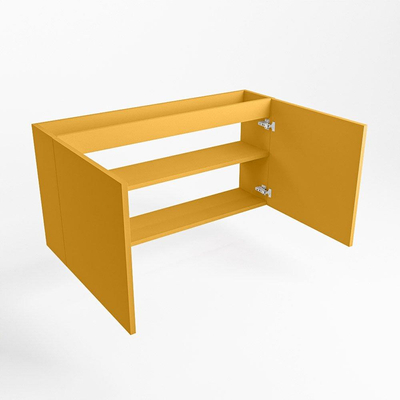 Mondiaz FOWY fonteinonderkast - 100x22x50cm - 2 deuren - push to open - softclose - Ocher