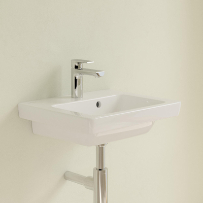 Villeroy en boch Subway 2.0 fontein 45x37cm met kraangat en overloop wit