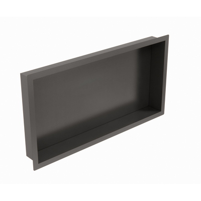 Sawiday Uni inbouwnis 30x60x7cm Geborsteld Gunmetal PVD OUTLETSTORE