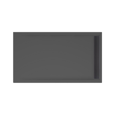 Xenz easy tray douchevloer 140x80x5cm rechthoek acryl ebony