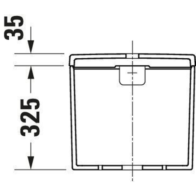 Duravit D-Neo reservoir 39.5x18x36cm wit