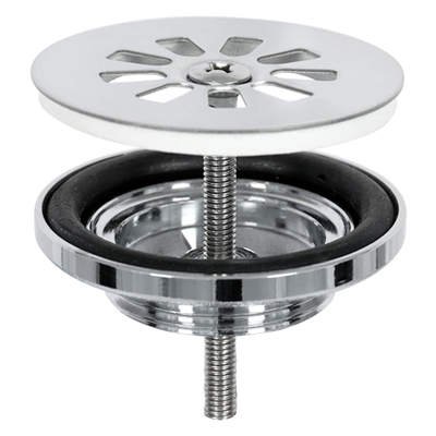 Differnz Cleo fonteinset - 30x30x10cm - Kwartrond - 1 kraangat - Gebogen chromen kraan - kruisgreep - Keramiek Wit