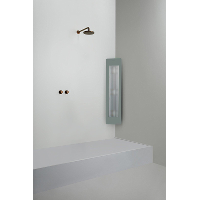 Sunshower Round Medium Plus infrarood + UV licht opbouw incl. installatieset hoek 140x33x25cm inclusief 5 jaar garantie Organic Grey