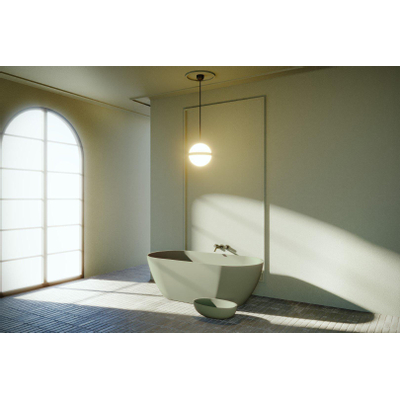 Riho Bilbao vrijstaand bad - 170x80cm - solid surface - mat mosgroen