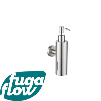 FugaFlow zeepdispenser - wand - rond - geborsteld RVS -