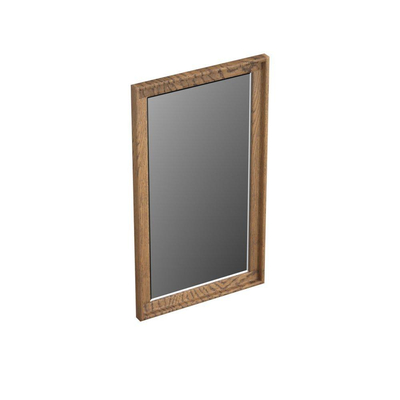 Forzalaqua Reno 2.0 spiegel 40x70cm Rechthoek zonder verlichting met frame Massief Eiken Castle Brown