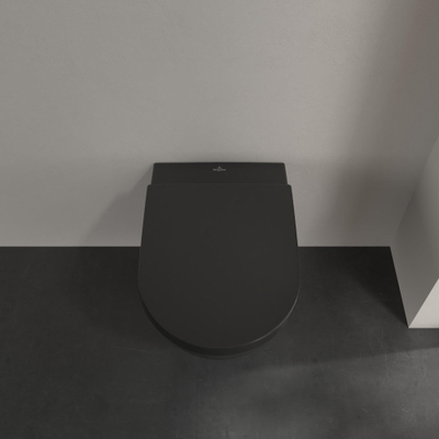 Villeroy & Boch Subway 2.0 wandcloset 56cm - directflush - diepspoel - CeramicPlus - Pure black (zwart)