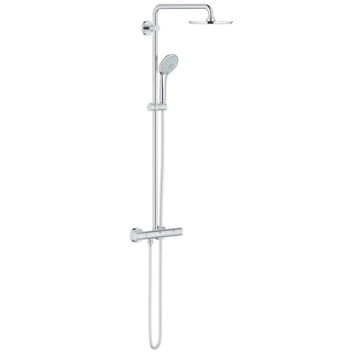 GROHE Euphoria Regendoucheset Opbouw - hoofddouche 21cm - massage handdouche - thermostatisch - chroom