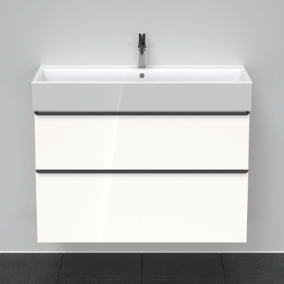 Duravit D-Neo wastafelonderkast 98.4x62.5x44.2cm 2 lades wit Hoogglans