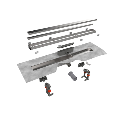 Easy drain Compact 30 taf afvoergoot 90 rooster als zero of tegeldesign rvs zonder stelpoten- OUTLET UDEN