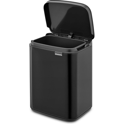 Brabantia Bo Prullenbak - 4 liter - kunststof binnenemmer - zwart mat