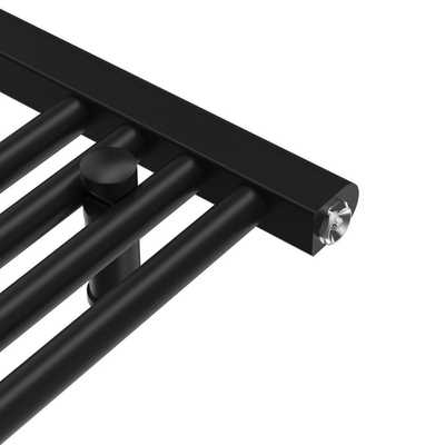 Adema Basic radiator 60x80cm recht middenaansluiting mat zwart OUTLETSTORE