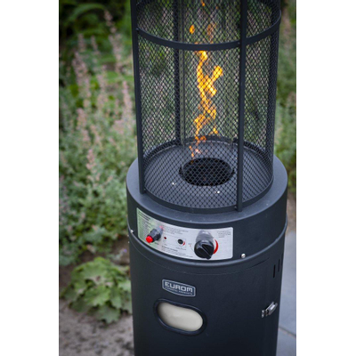 Eurom Gas Terrasverwarming Flameheater 11000 Patioheater 182.3x52.2x52.2cm 11000watt Zwart