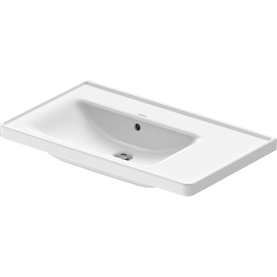 Duravit D-Neo wastafel 80x48x17cm 1 kraangat rechthoek Keramiek Wit