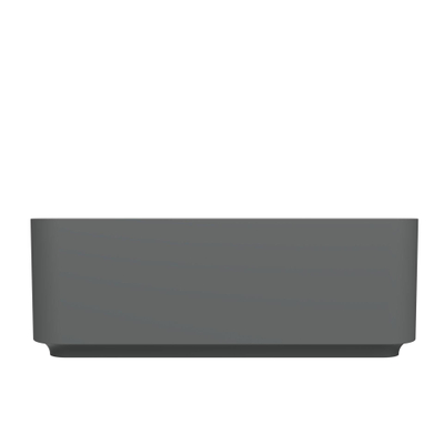 Arcqua Case waskom - 37x37cm - Vierkant - Cast marble - Grijs Mat