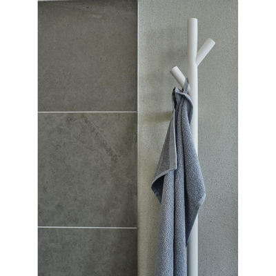 Smedbo Dry Handdoekradiator - 10.7x172x8cm - ophangen - RVS Mat Wit