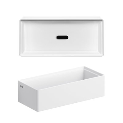 Clou New Flush fontein 38x18cm zonder kranenbank aluite Wit mat