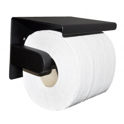 Wiesbaden Brush toiletrolhouder mat-zwart