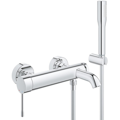 GROHE Essence New badkraan met omstel en koppelingen met douchegarnituur chroom OUTLETSTORE