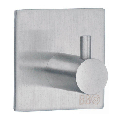 Smedbo Beslagsboden Handdoekhouder - 4.5x4.5x3cm - zelfklevend - RVS Geborsteld Edelstaal