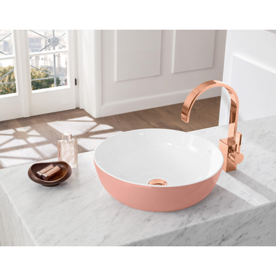 Villeroy & Boch Artis opzetwastafel rond Ø43x12.5cm zonder kraangat zonder overloop powder