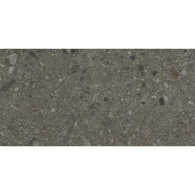 Baldocer Ceramica Nover wand- en vloertegel - 60x120cm - 9.5mm - Rechthoek - gerectificeerd - Terrazzo - Zwart Mat